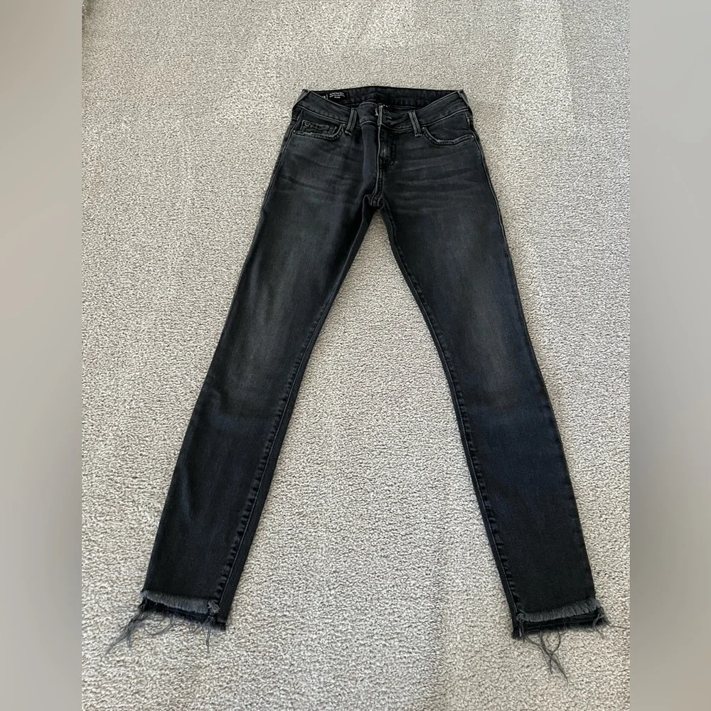 True Religion Mid Rise Super Skinny Jeans – Charcoal – Size 23 - Picture 2 of 15